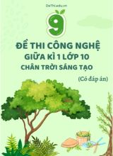Tuyển tập 9 Đề thi Công nghệ Lớp 10 giữa Kì 1 - Bộ CTST (Kèm đáp án)